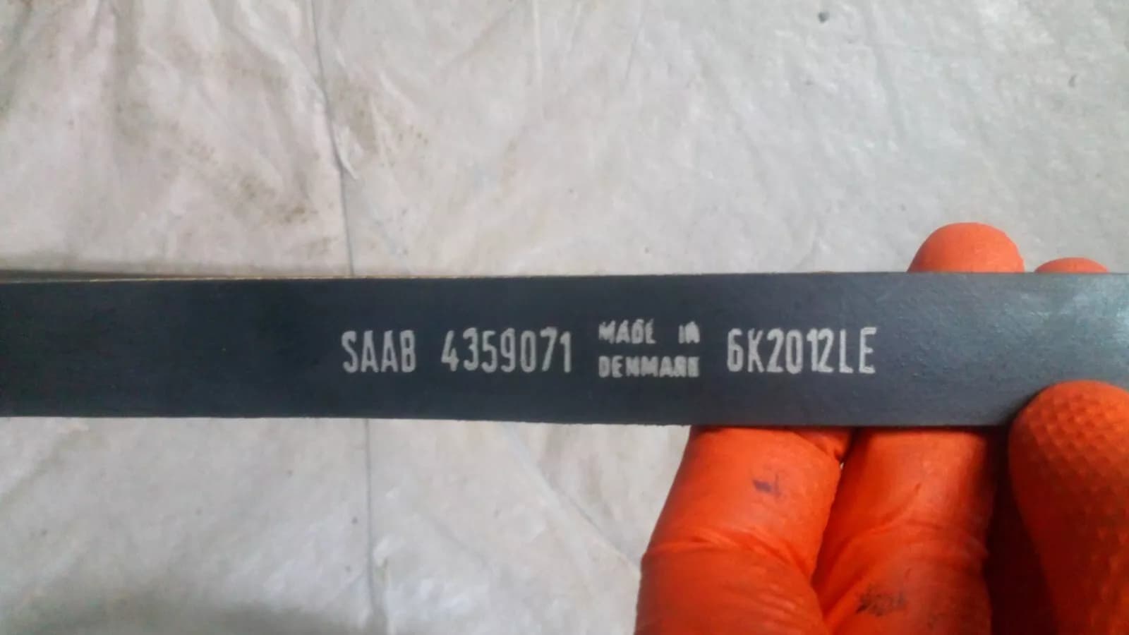 Saab original V-belt 6K2012LE No:4359071