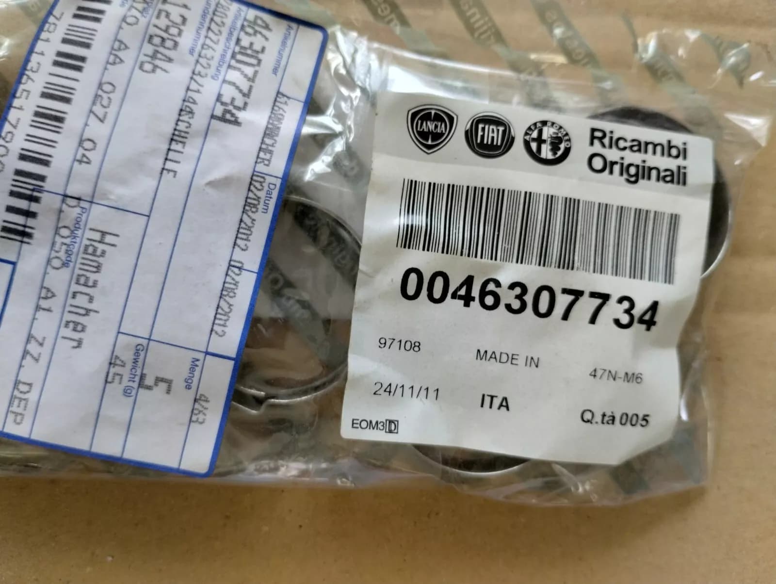 Genuine Fiat clamped collar 5pcs No : 46307734