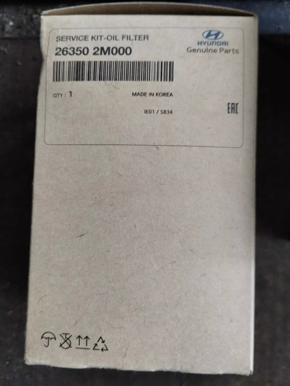 HYUNDAI Original oil flter No : 263502M000