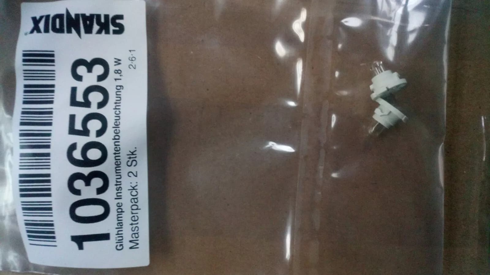 SAAB 900, 900NG 9-3, 9000, 9-5 bulb 1,8W part no : 1036553, 4087482 3 pcs