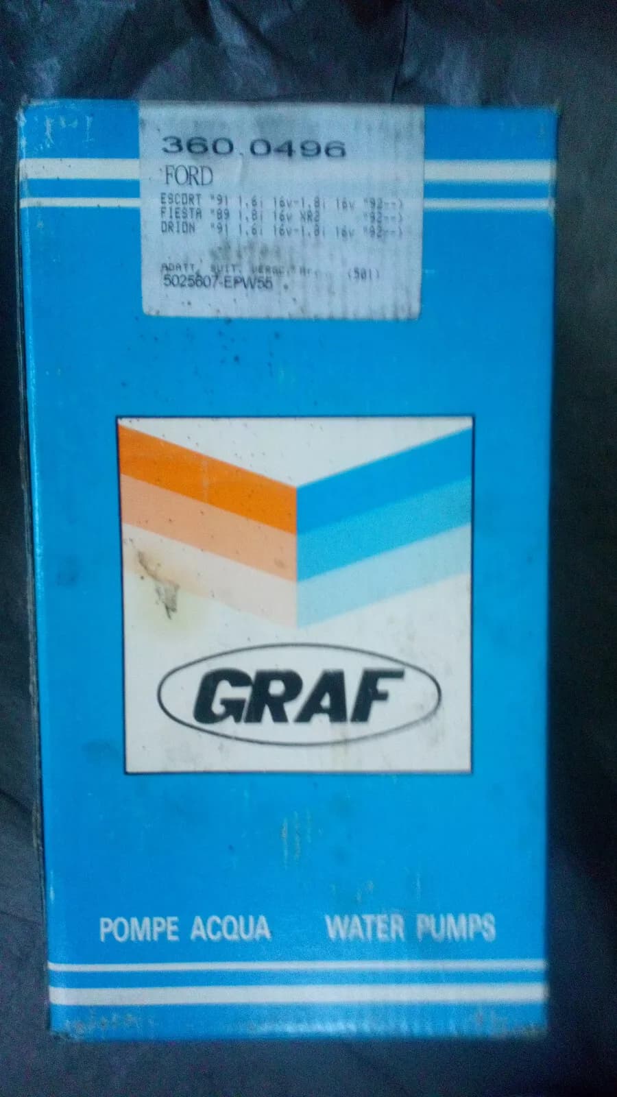 Ford Water pump No: 5025607-EPW55 Count