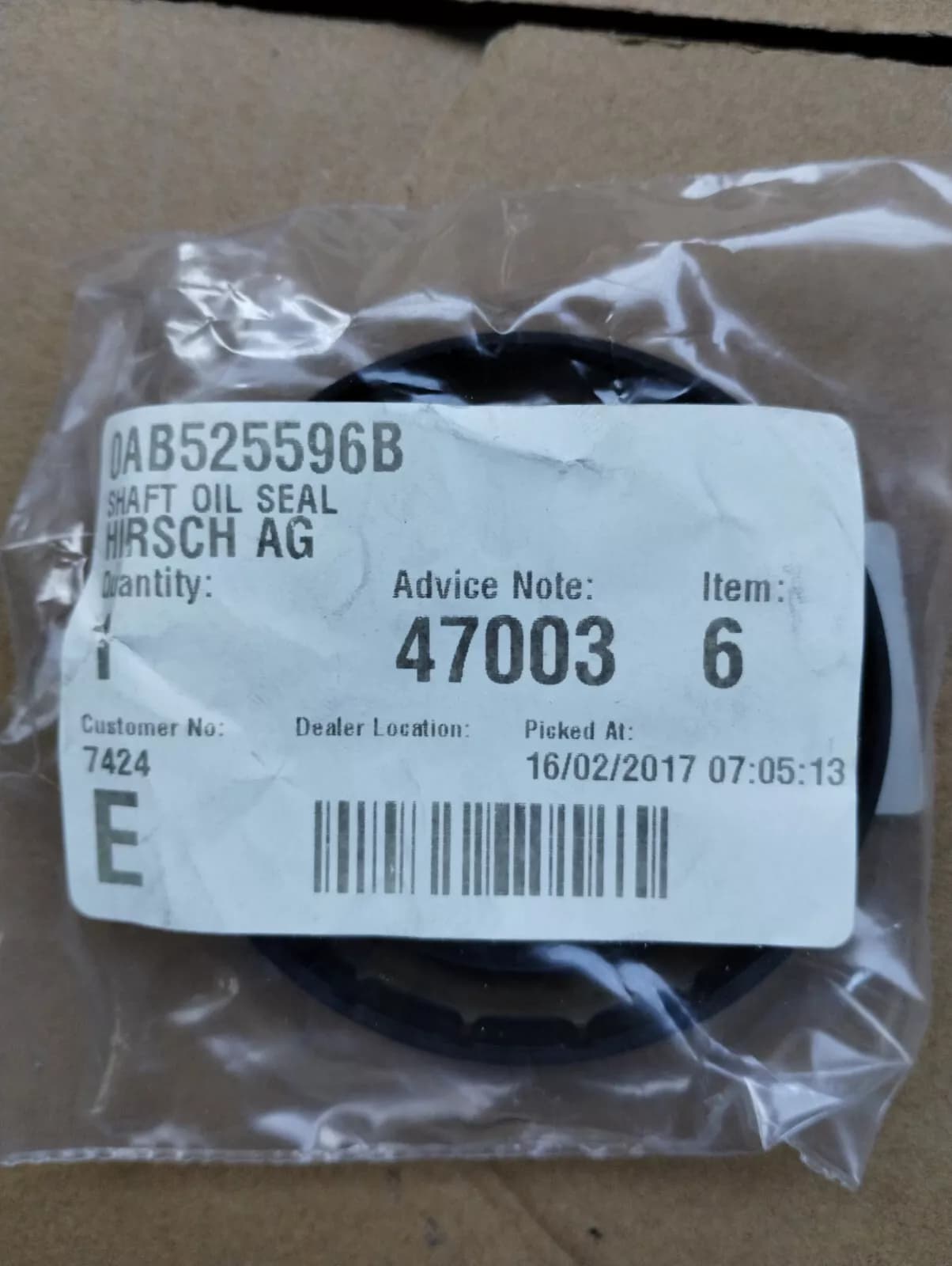 ORIGINAL BENTLEY SHAFT OIL SEAL 1 PCS Nr: 0AB525596B
