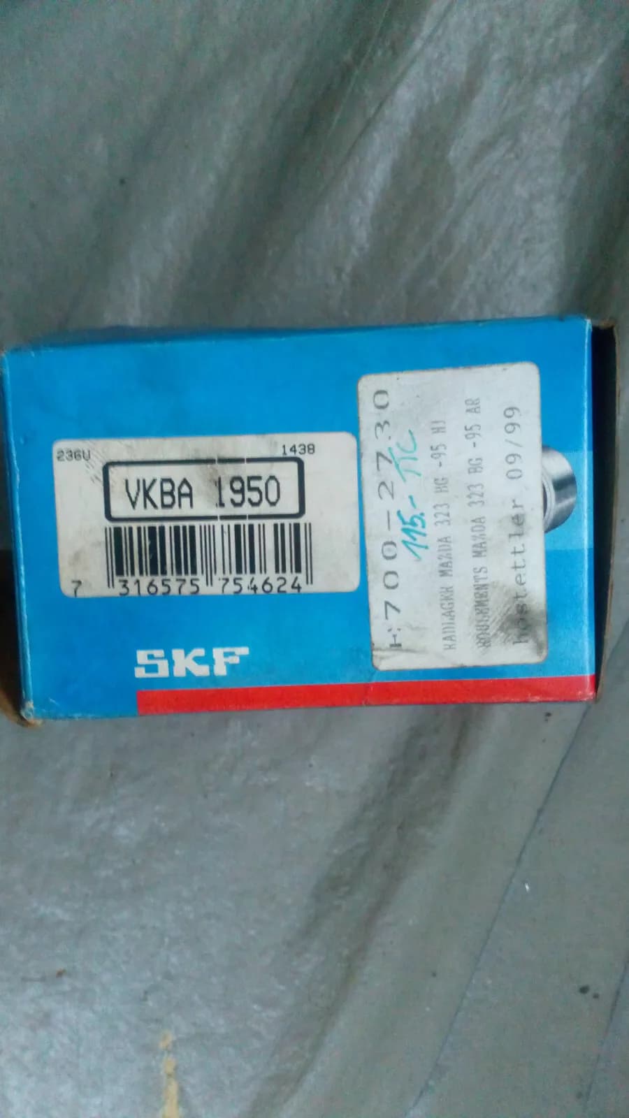 SKF Bearing, no: VKBA1950