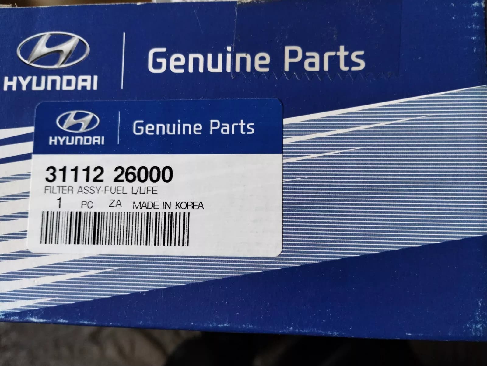 HYUNDAI Genuine fuel filter No: 3111226000