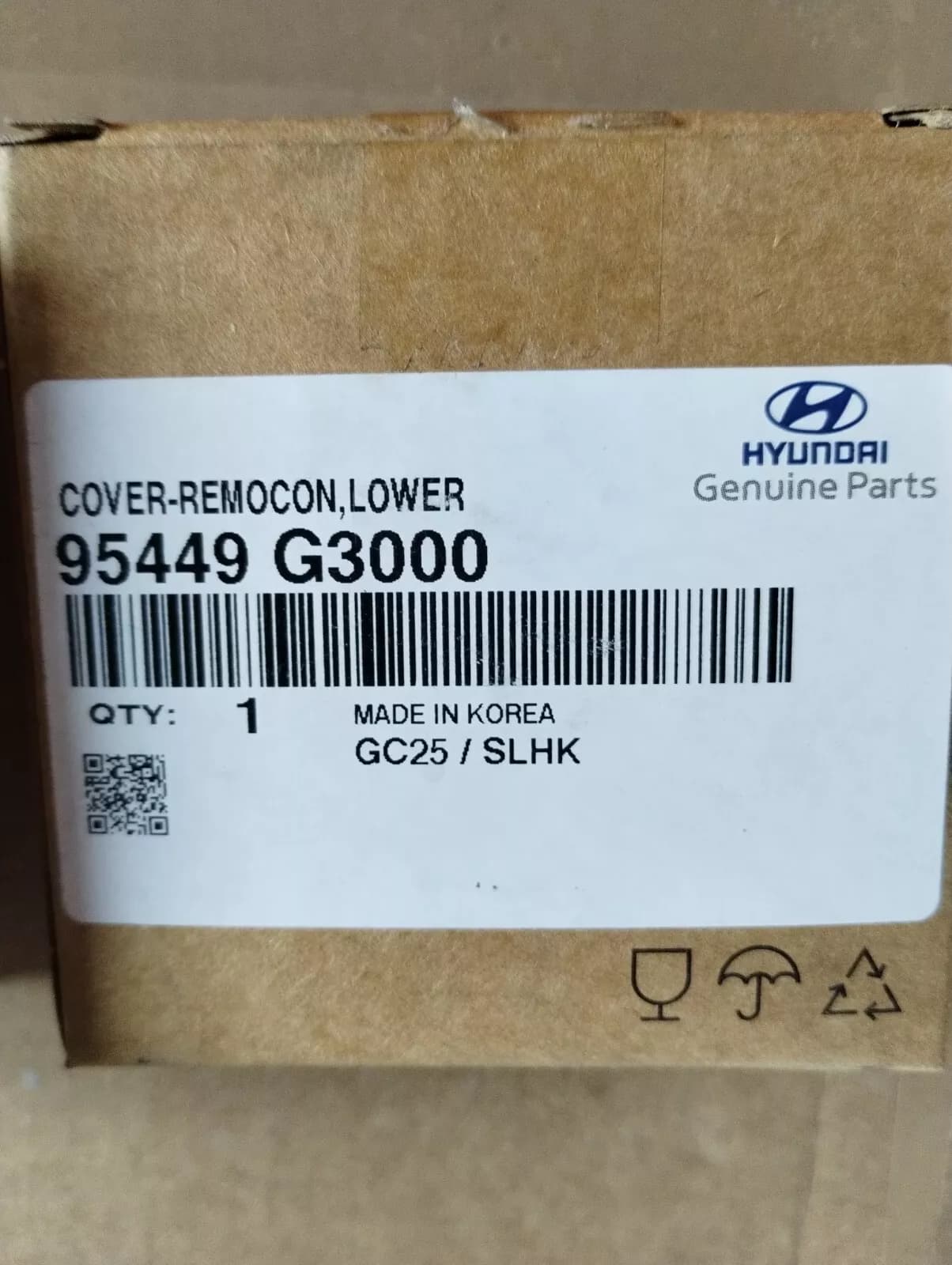 HYUNDAI Genuine Smart key lower cover No: 95449G3000
