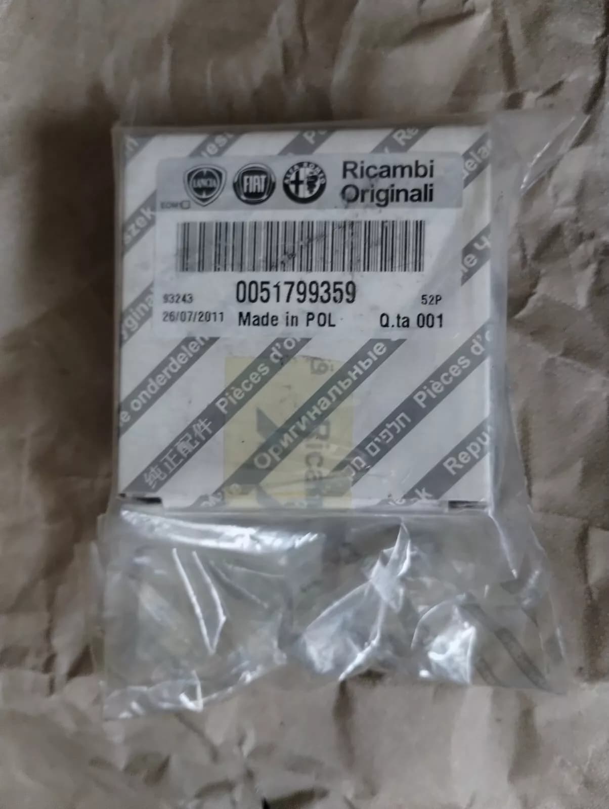 Genuine Fiat, Resistor No: 51799359