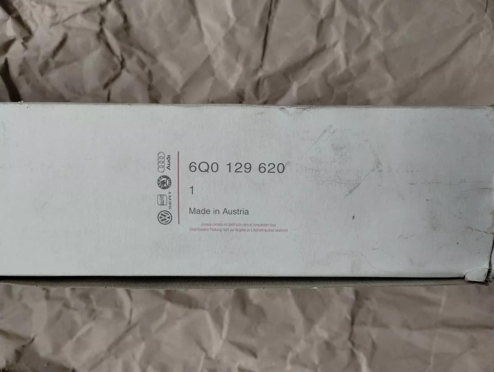 Genuine Volkswagen / Audi filter 2 pcs No: 6Q0129620