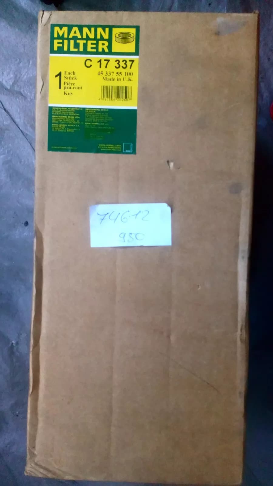 Filter MANN : C17 337