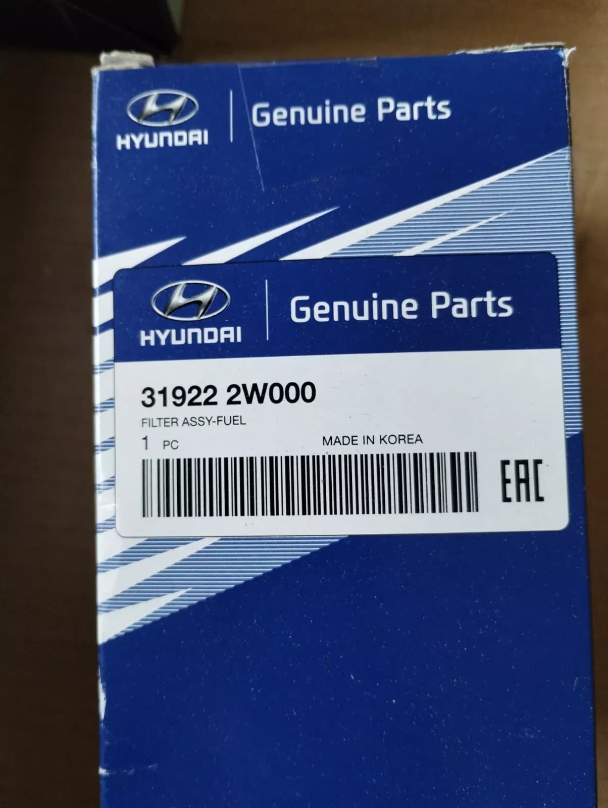 HYUNDAI Genuine fuel filter No : 319222W000