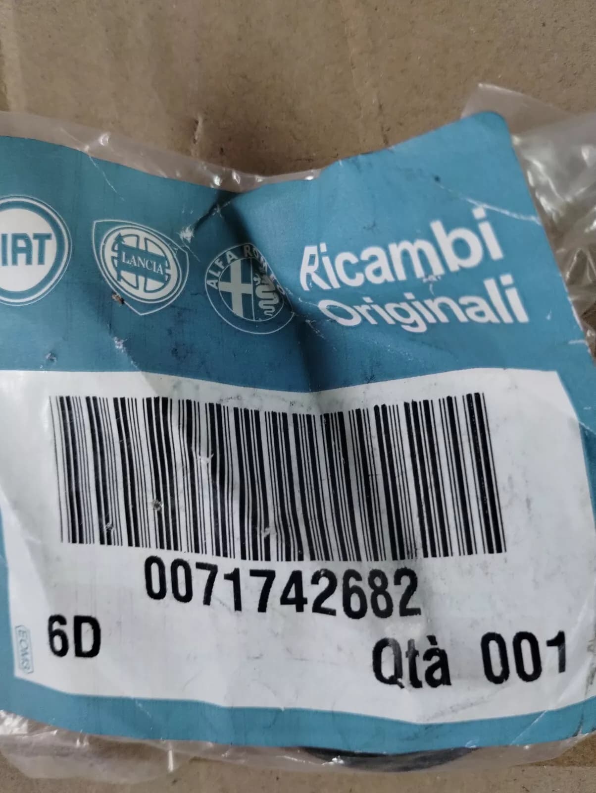 Genuine Fiat Sedici plate No : 71742682