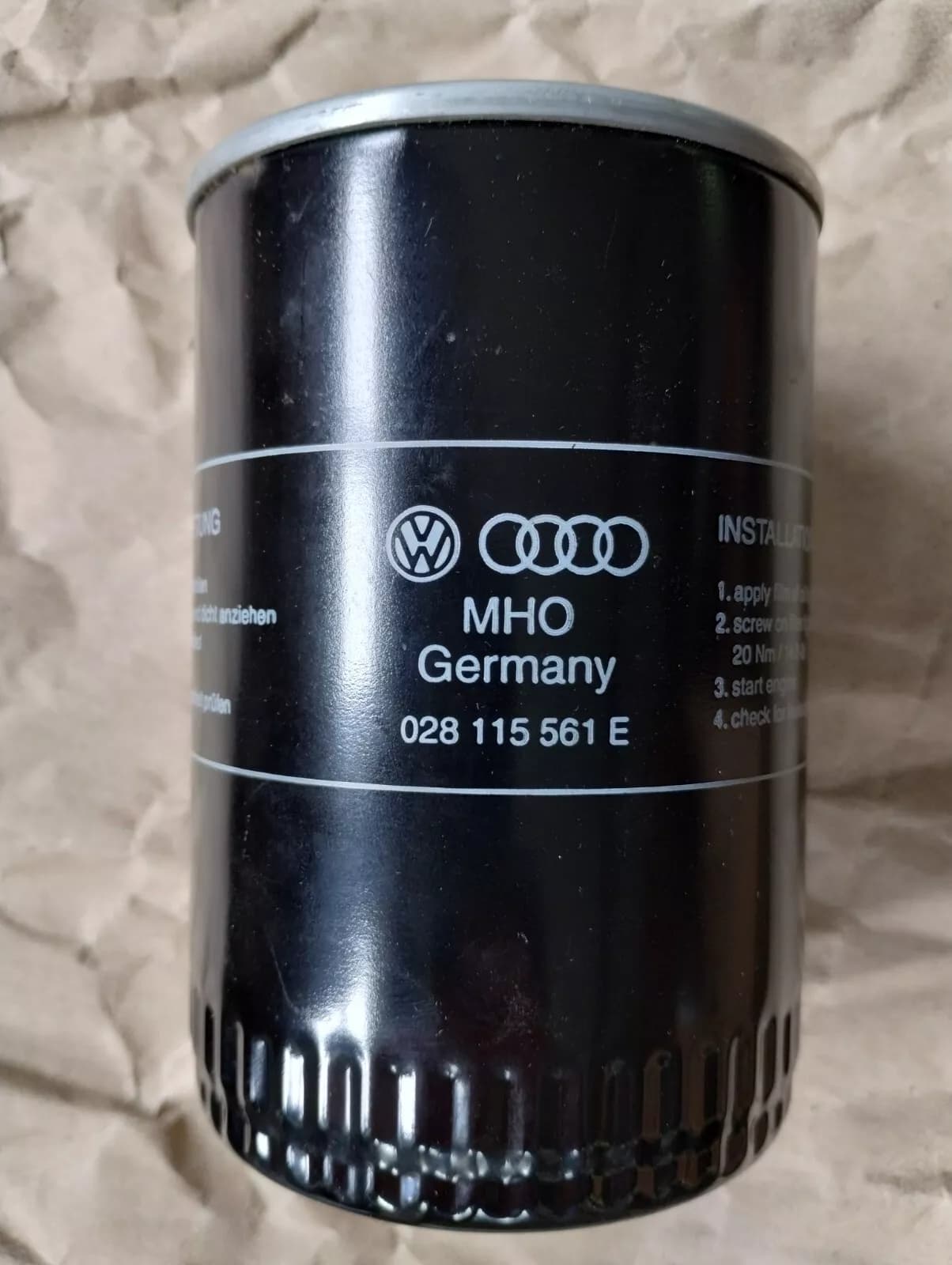 Genuine Volkswagen / Audi Filter 2 pcs No: 028115561E