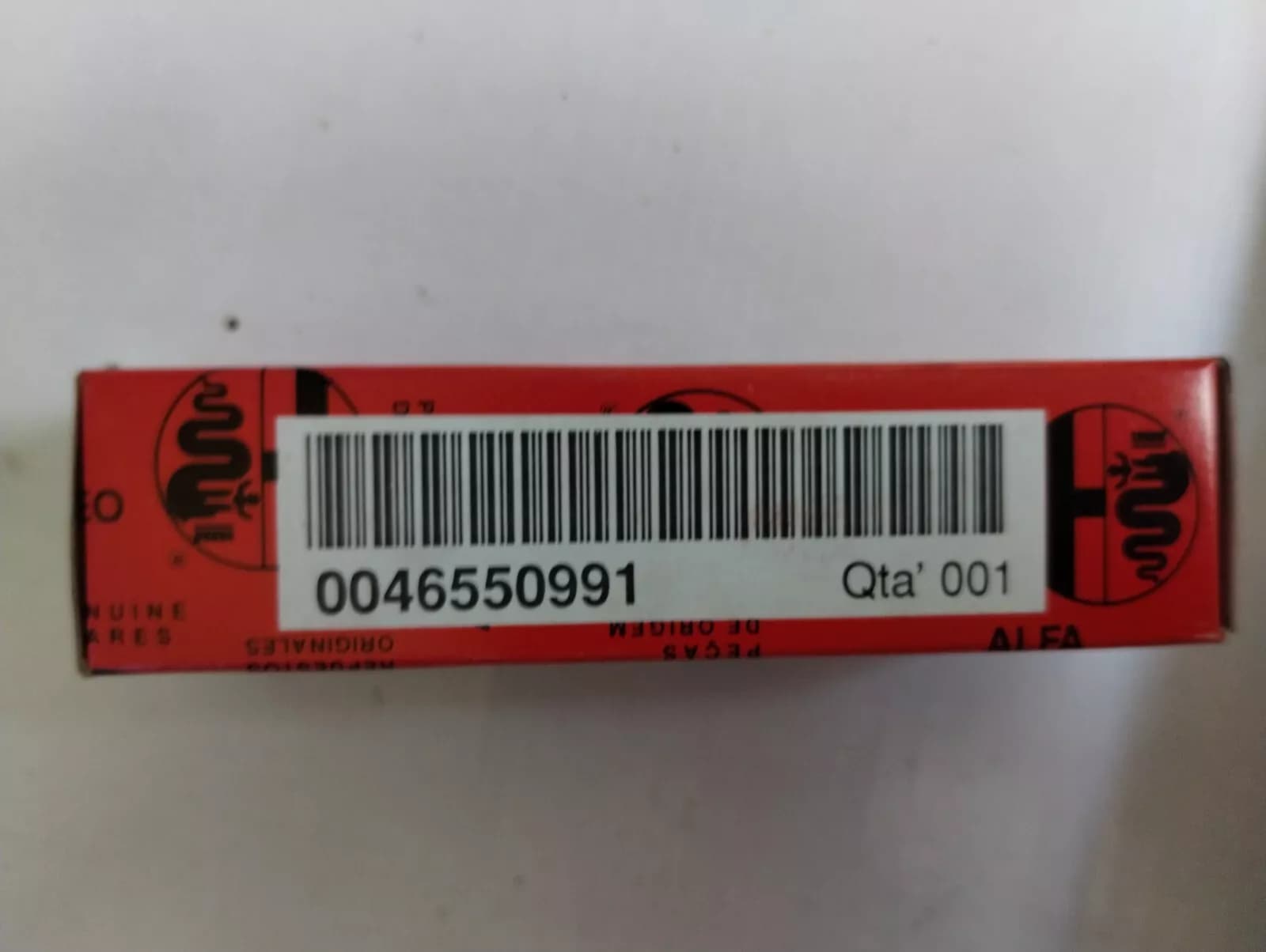 ALFA ROMEO , genuine Spark plug, No: 46550991 1 Pcs