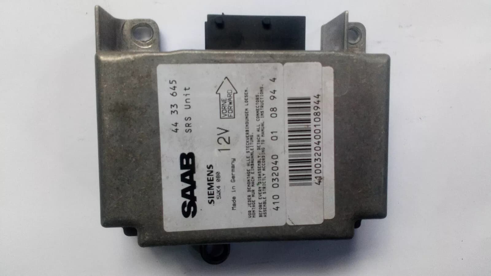 SAAB 900 Airbag Control Unit Part no:4433645 year:1994-1998
