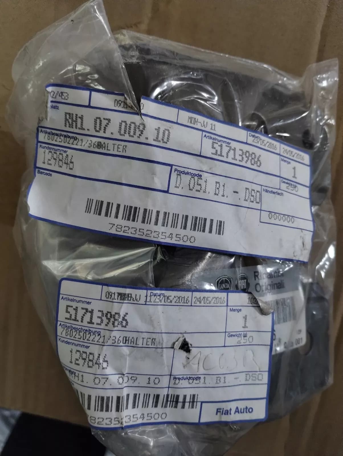 Genuine FIAT Bracket No : 51713986