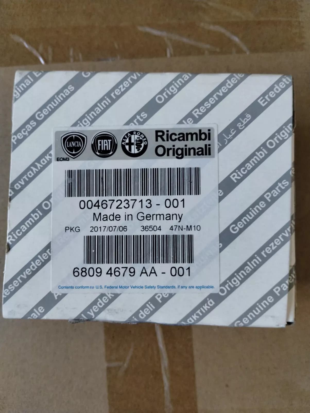 Genuine Fiat, Resistor No: 46723713