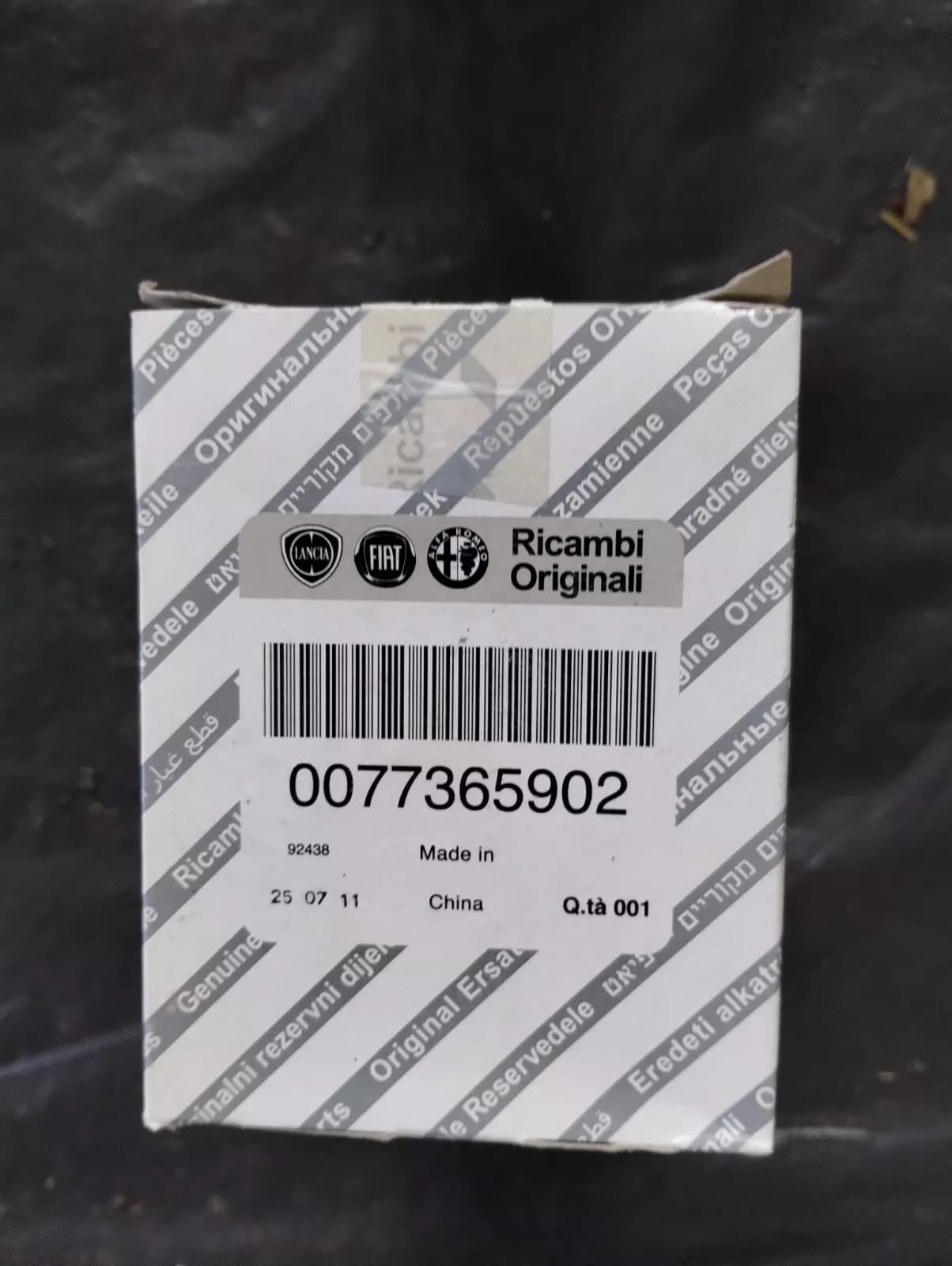 Genuine Fiat Filter No: 77365902