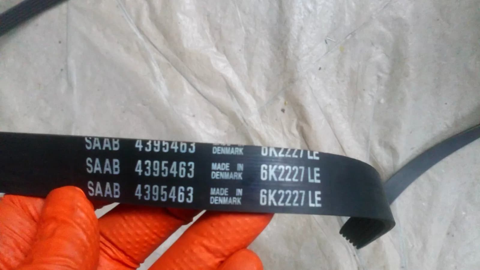 Saab V-belt original 6K2227LE No:4395463