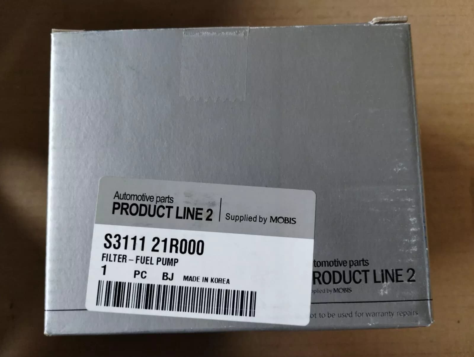 Mobis Original Hyundai, Kia filter fuel pump No: S311121R000