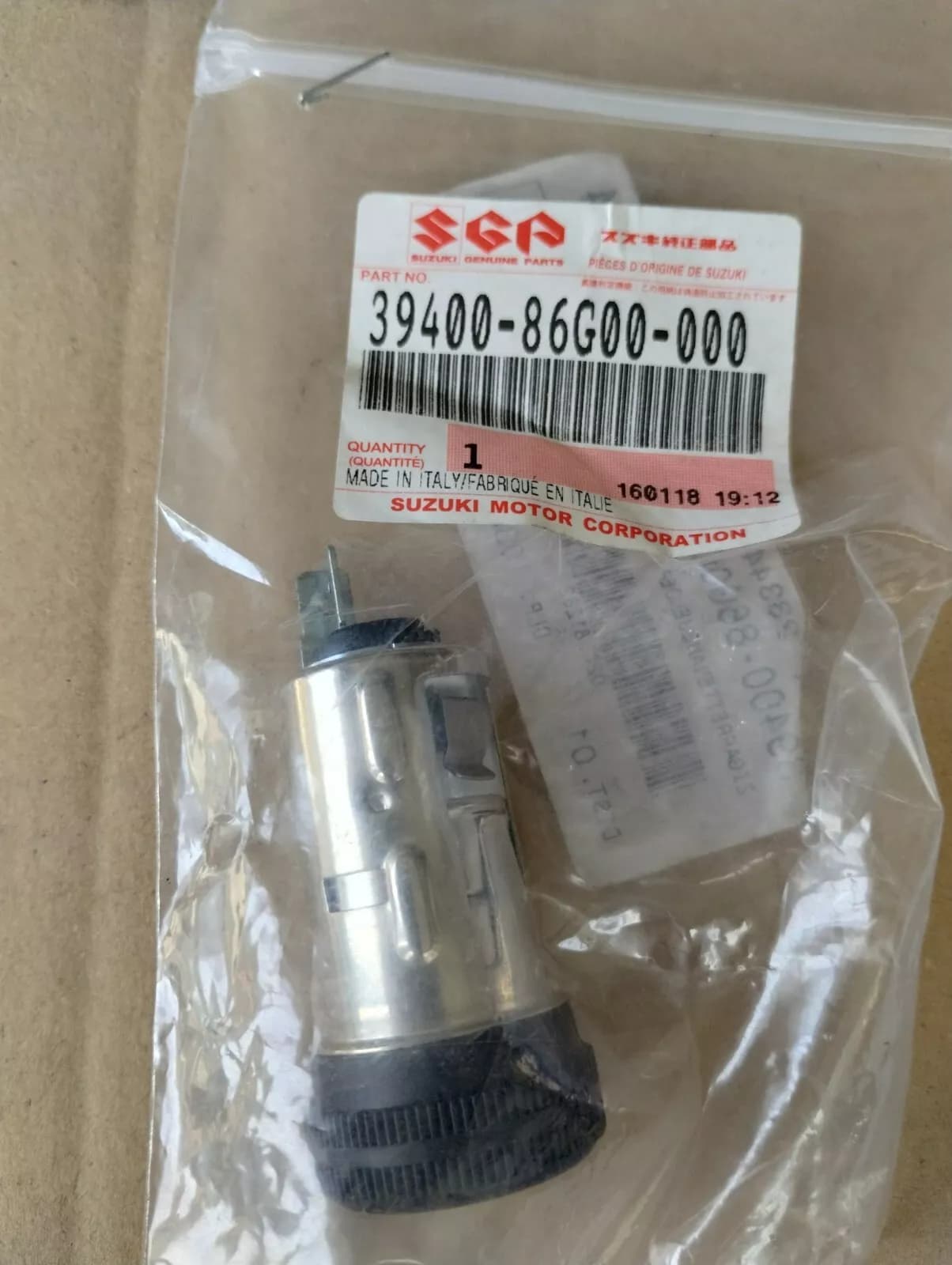 Genuine Suzuki, cigarette lighter No: 39400-86G00