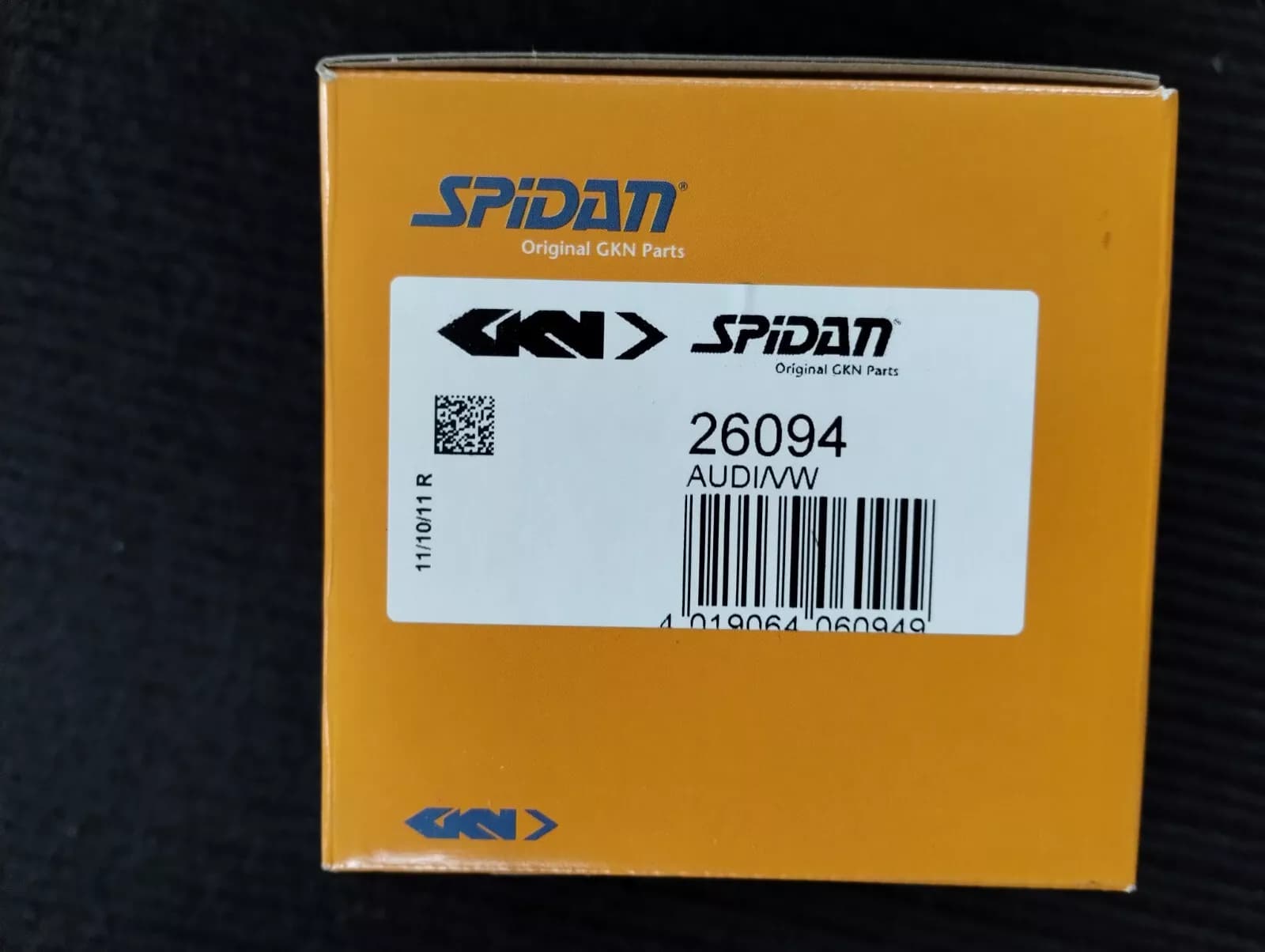 ORIGINAL SPIDAN, CV Joint Boot No: 26094