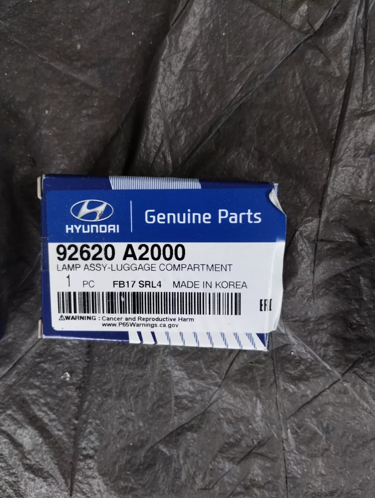 HYUNDAI Original LAMP ASSY-LUGGAGE COMPARTMENT No : 92620A2000