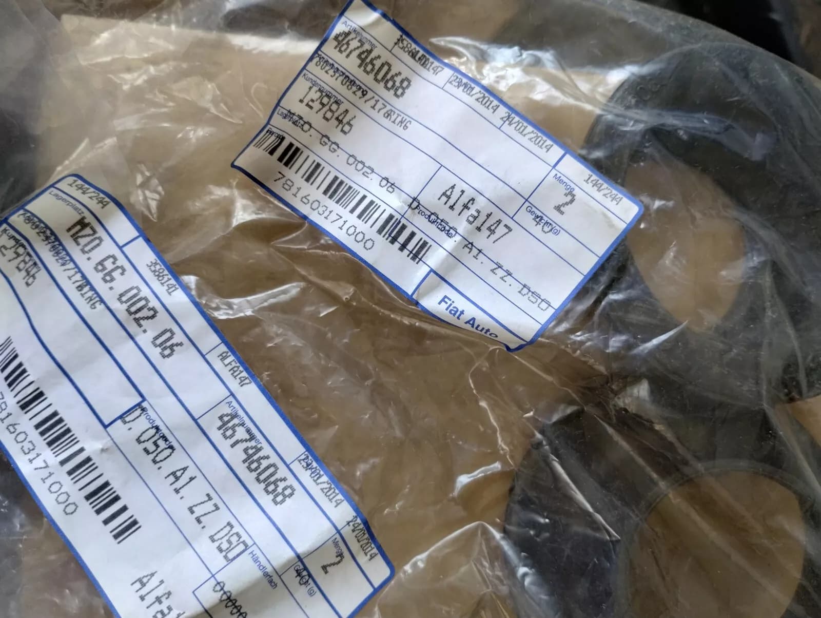 Genuine FIAT, Alfa Romeo shock absorber bushing 2pcs No: 46746068