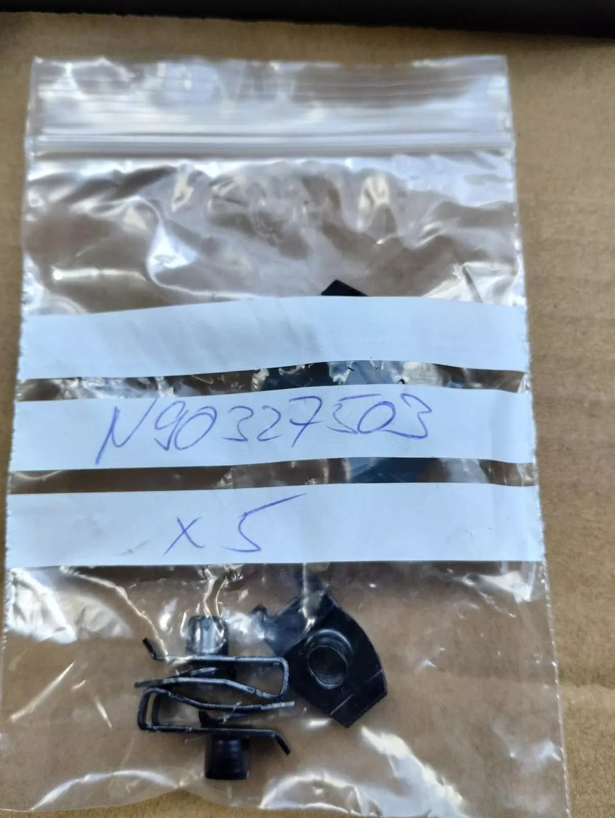 ORIGINAL BENTLEY SHEET METAL NUT 5 PCS No: N90327503