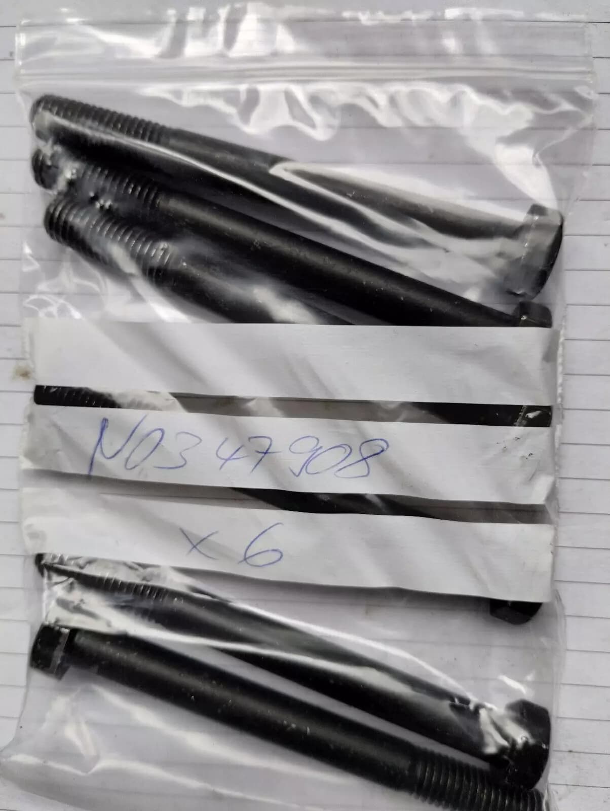 ORIGINAL VW GROUP PARTS, HEXAGON BOLT 6 PCS No: N0347908