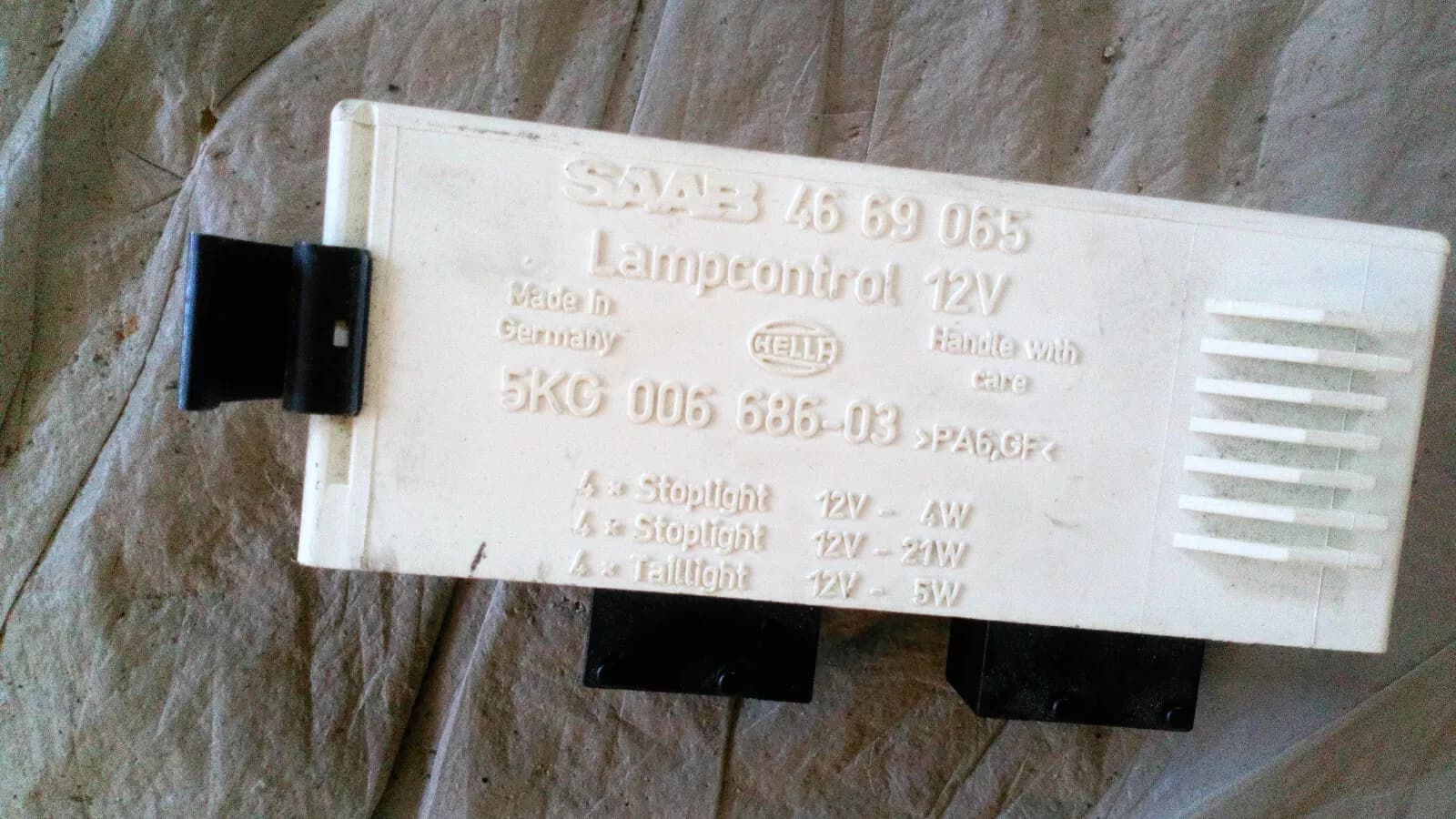 Saab 9000 Lampcontrol control unit part no:4669065