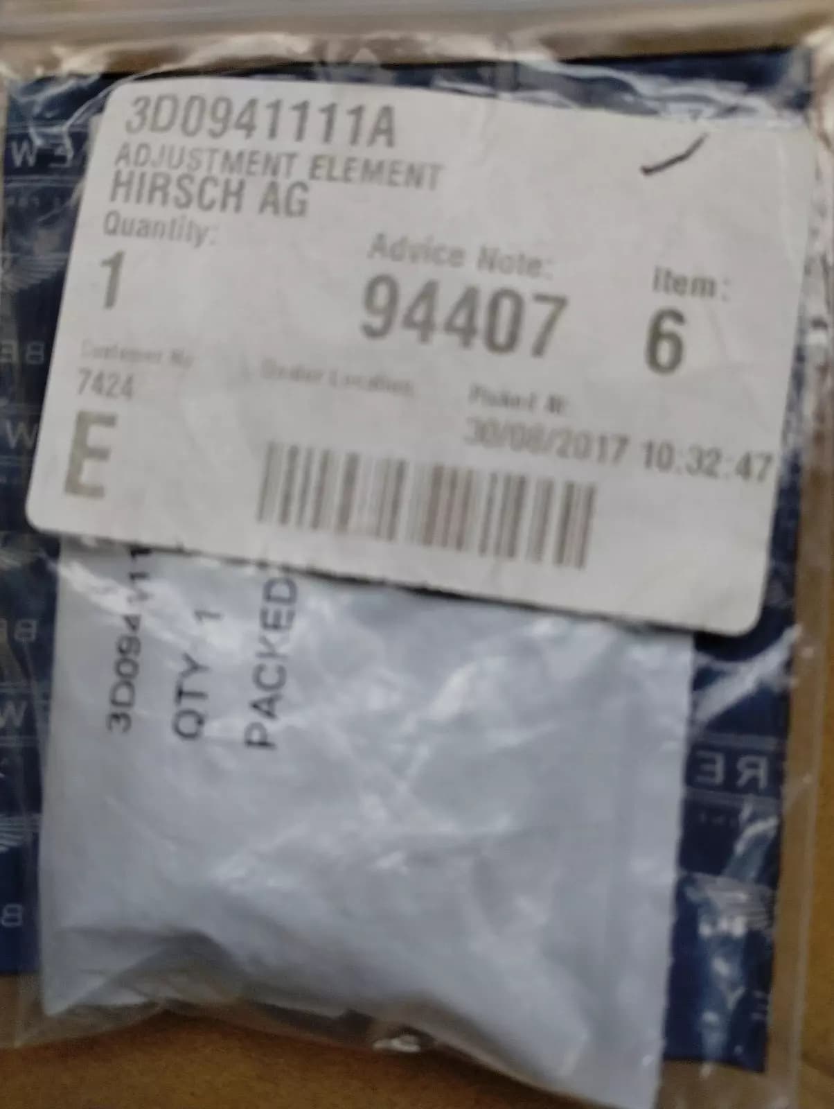 ORIGINAL BENTLEY ADJUSTMENT ELEMENT 1 PCS No: 3D0941111A