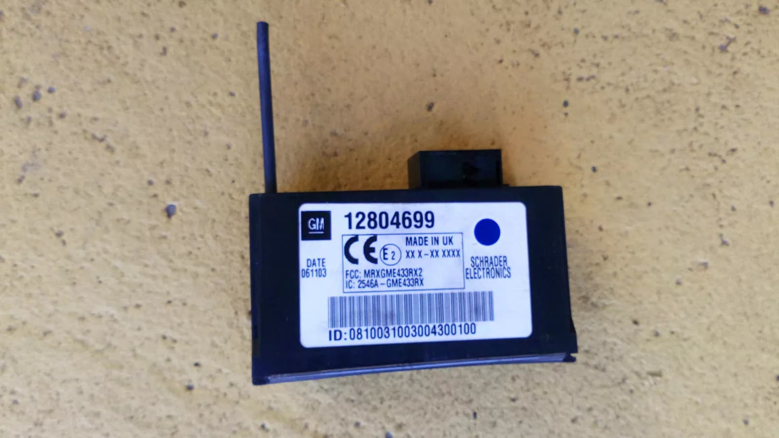 SAAB 9-3 tire pressure module Part No:12804699 Year:2003-