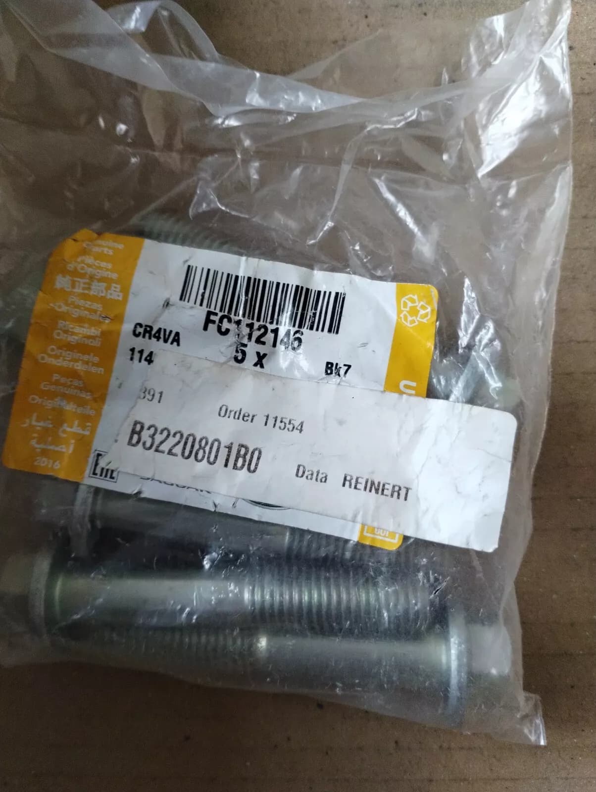 Jaguar, Land Rover, genuine Screw 5 pcs No: FC112146