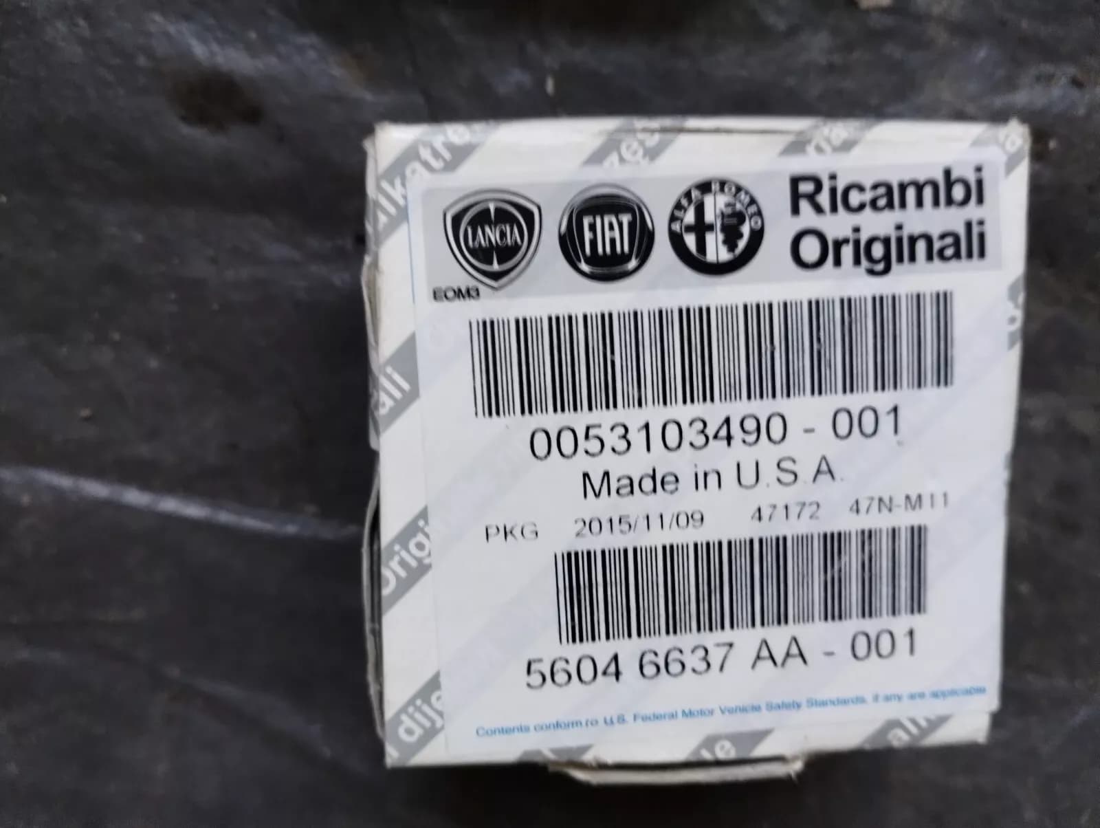 Genuine Fiat Socket 12 V No : 53103490