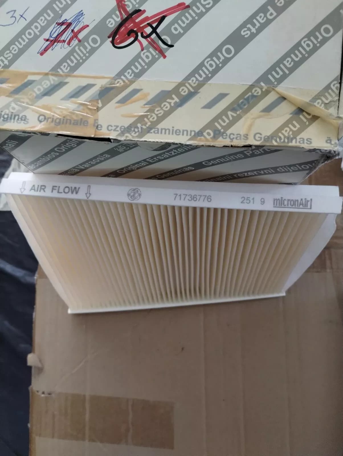 Genuine Fiat, Filter No: 71736776