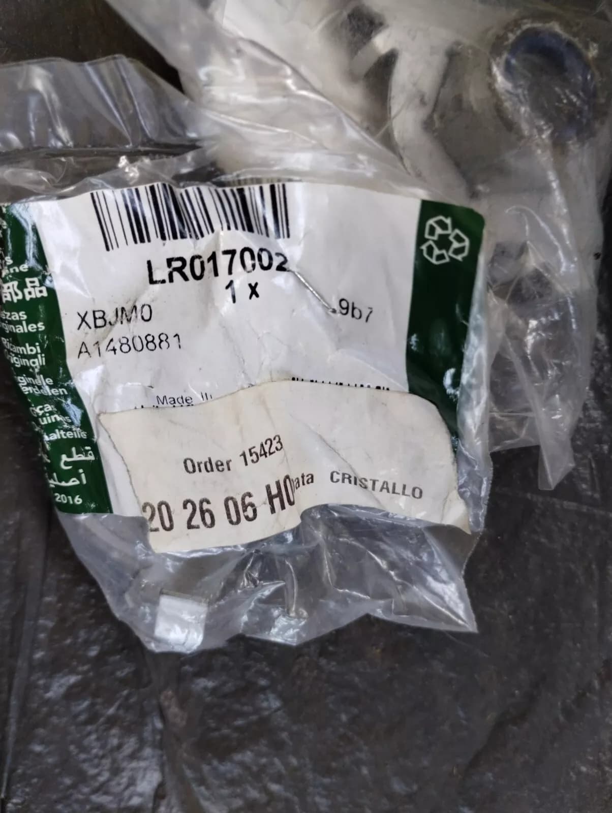 Genuine Jaguar, Land Rover, nut 2 Pcs Nr: LR017002