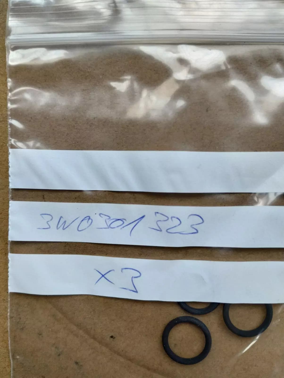 ORIGINAL BENTLEY O RING 3 PCS No: 3W0301323