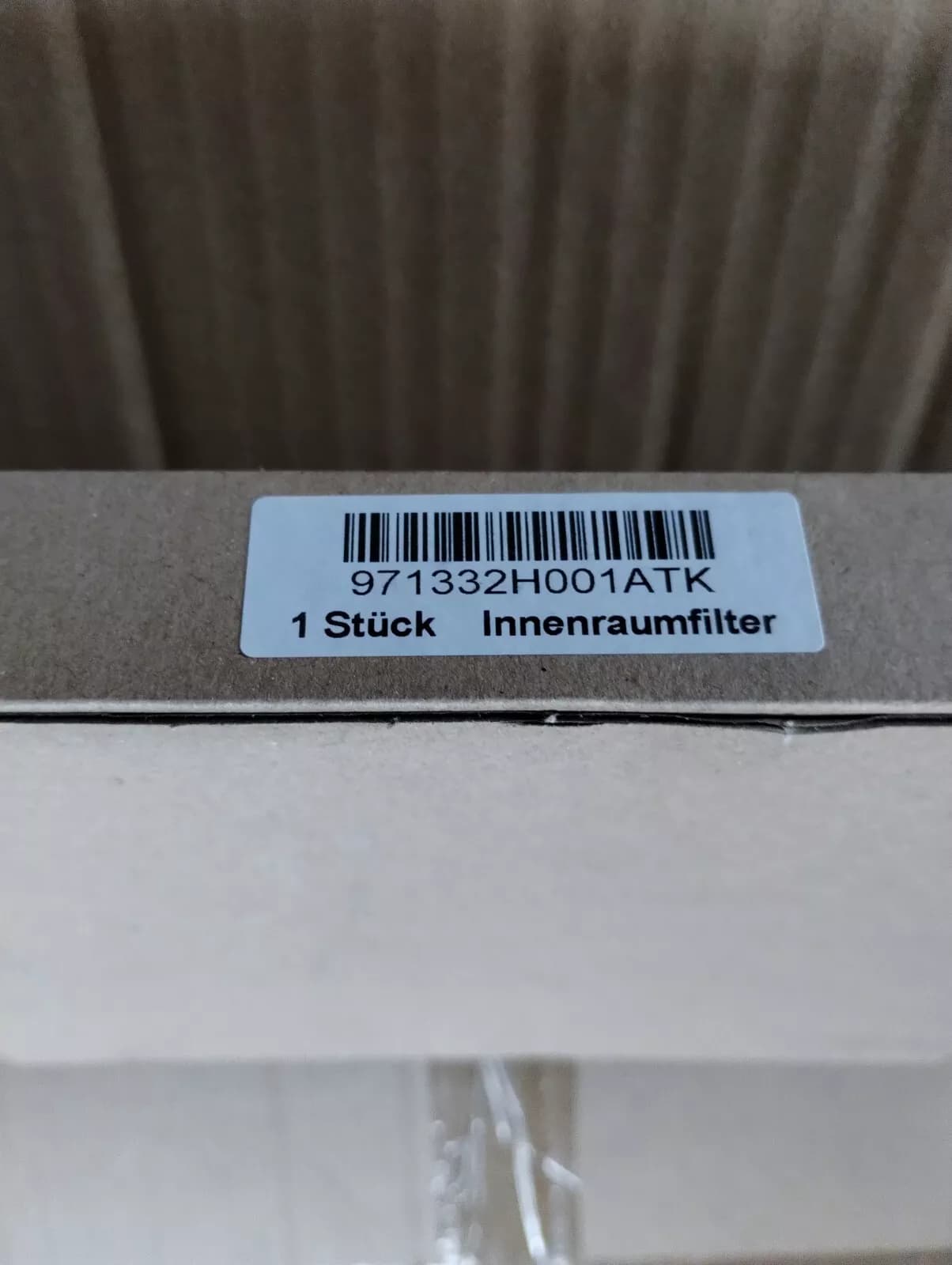 Genuine Hyundai, filter 1 pcs no: 971332H001ATK