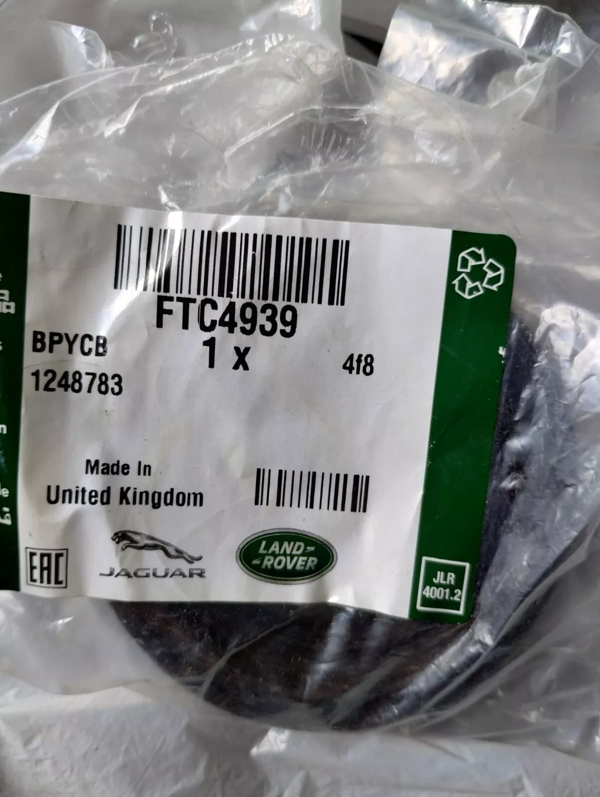 Jaguar, Land Rover, genuine seal No: FTC4939