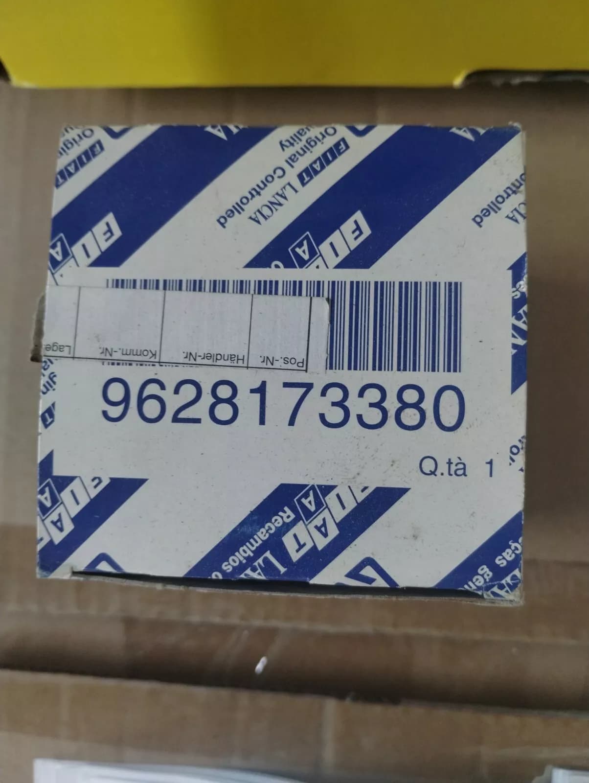 Genuine FIAT Oil Filter No: 9628173380