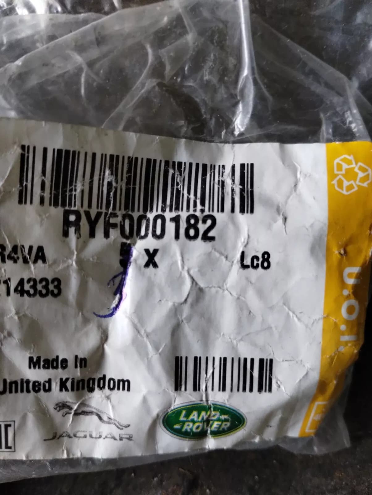 Genuine Jaguar, Land Rover, suspension washer 3 pcs Nr: RYF000182