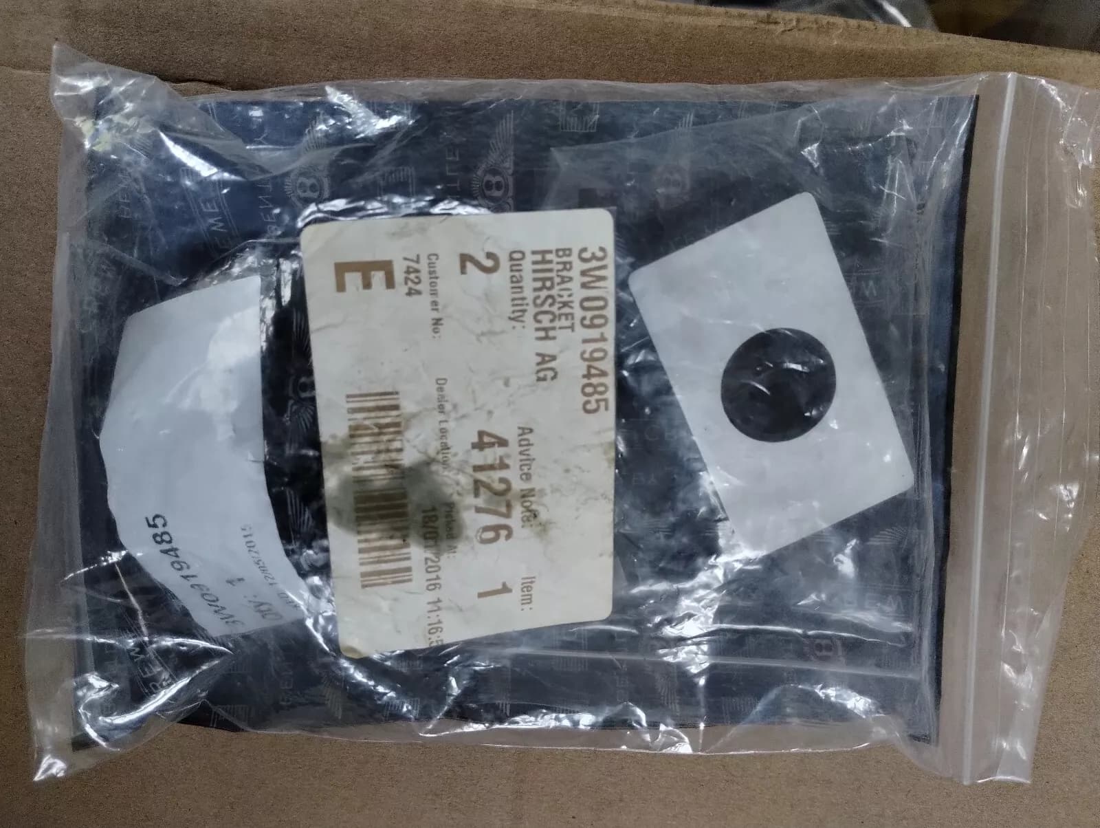 Bentley genuine SENSOR BRACKET No:3W0919485