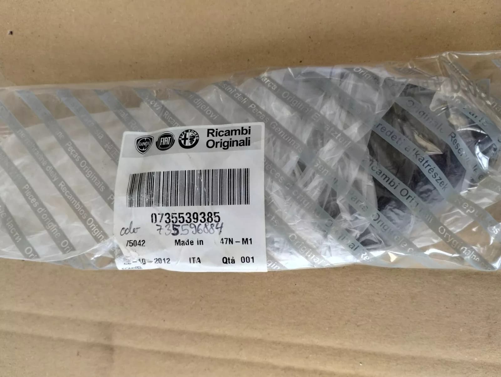 Genuine FIAT mirror cover No: 735539385, 735596884