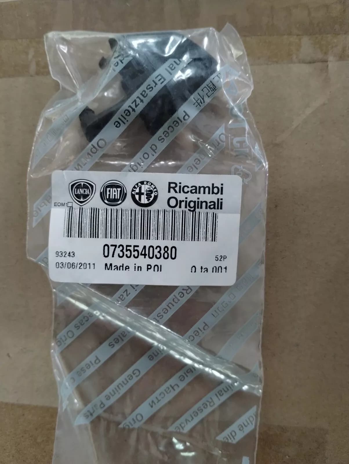 Genuine Fiat SPRINKLE No : 735540380