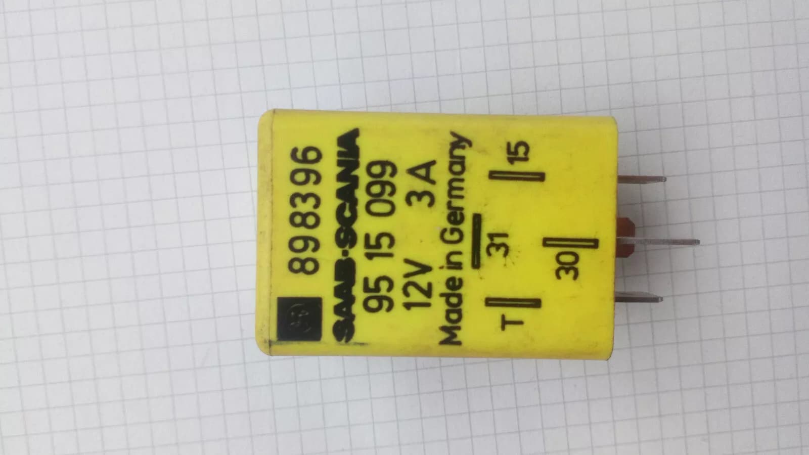 Saab, Relay, Part No:9515099 898396