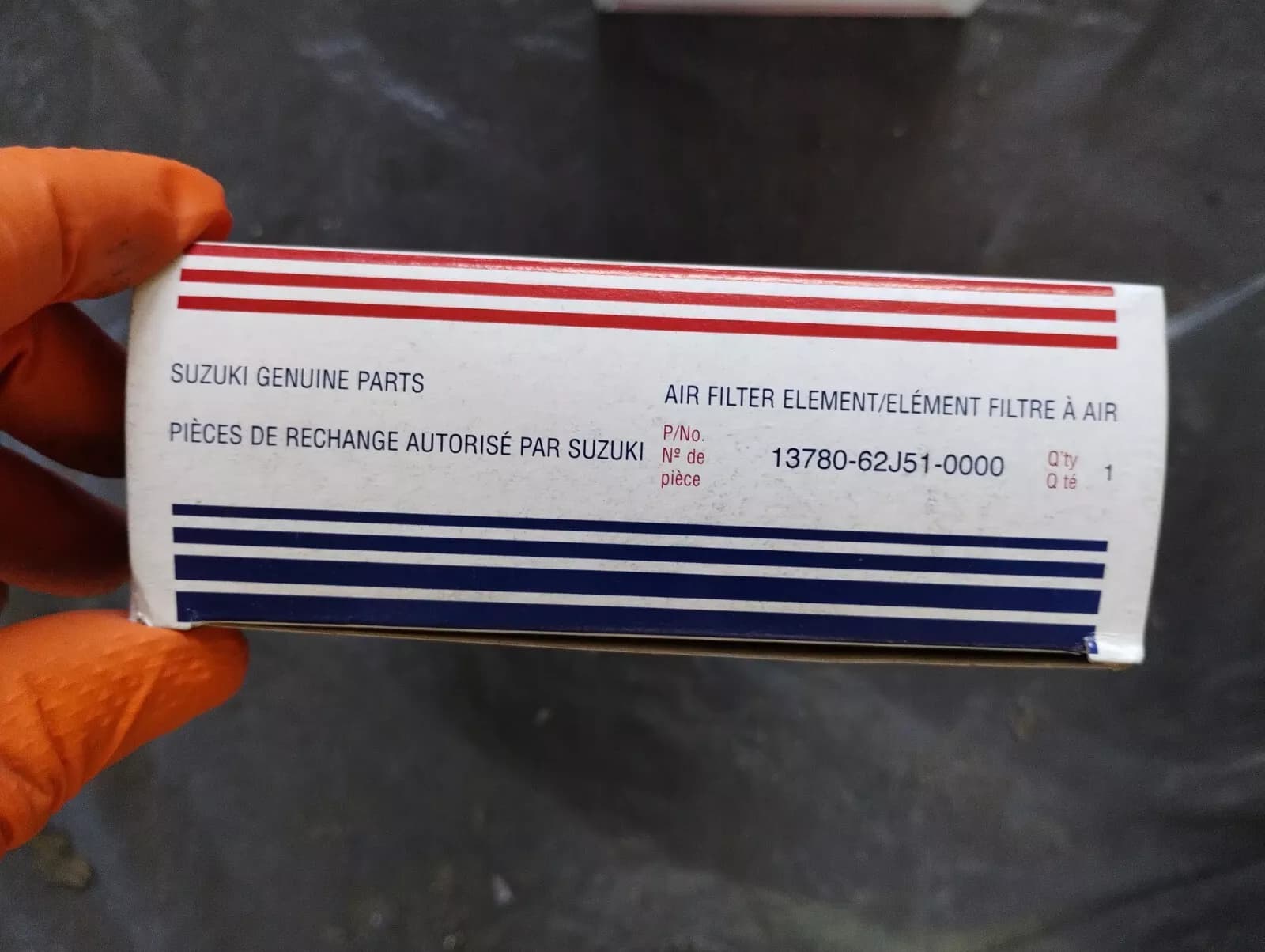 SUZUKI original filter No : 13780-62J51