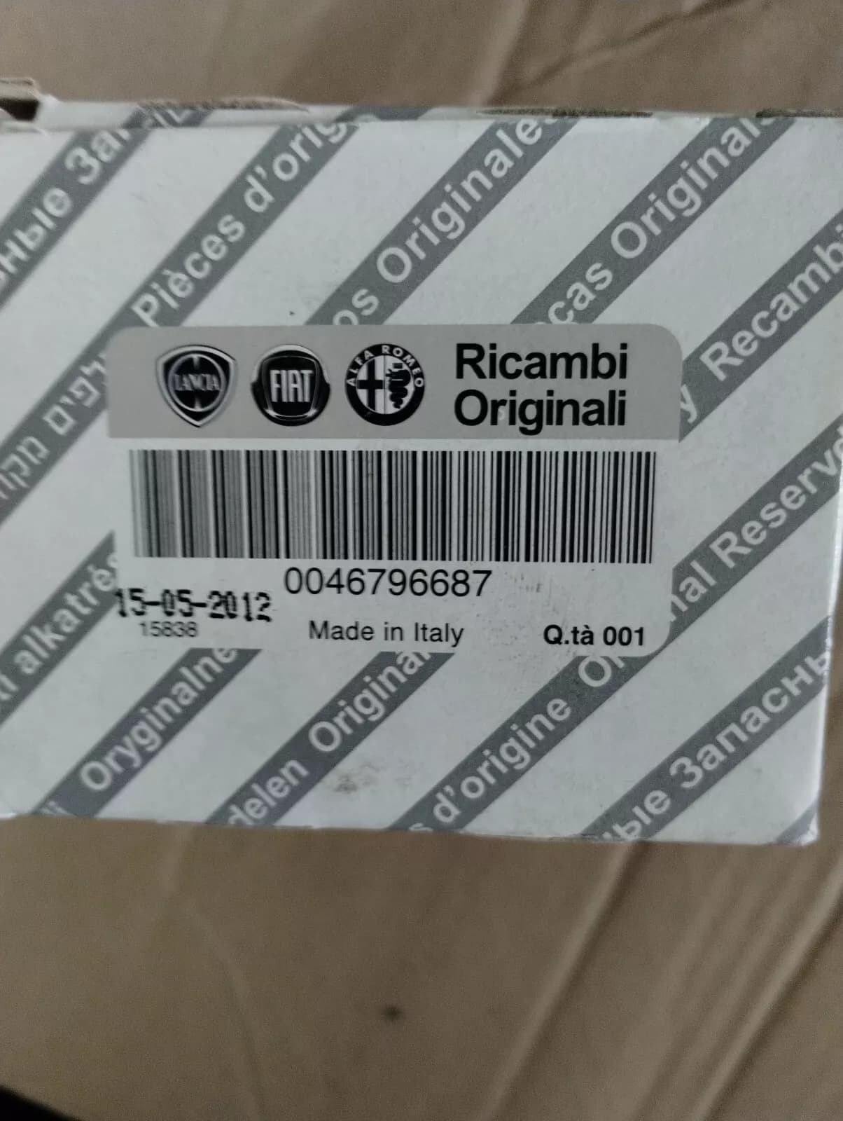 Genuine Fiat, Lancia, Alfa Romeo, Filter No: 46796687