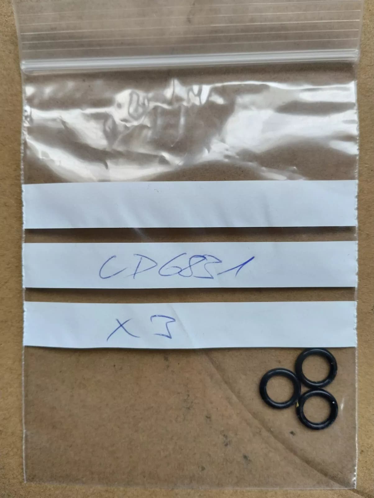 ORIGINAL BENTLEY 'O' RING ACU 3 PCS No: CD6831