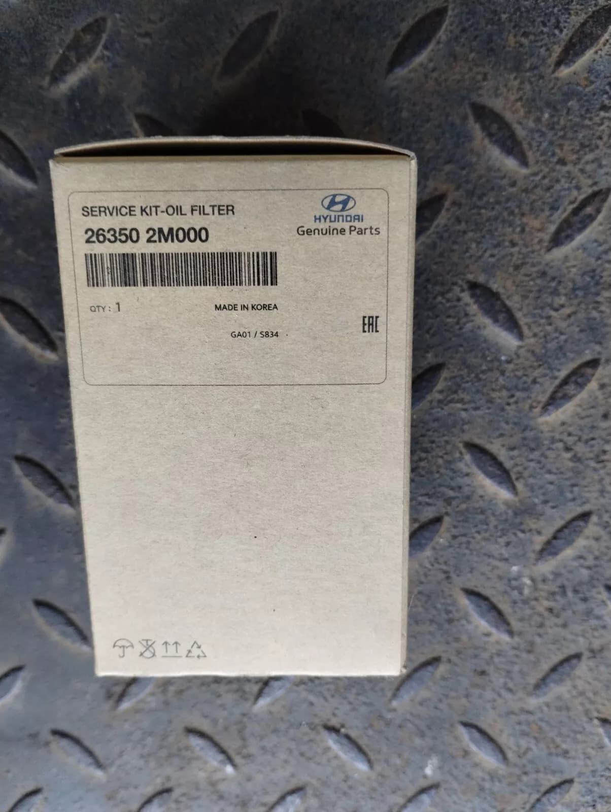 HYUNDAI, Kia Genuine SERVICE KIT-OIL FILTER No: 263502M000