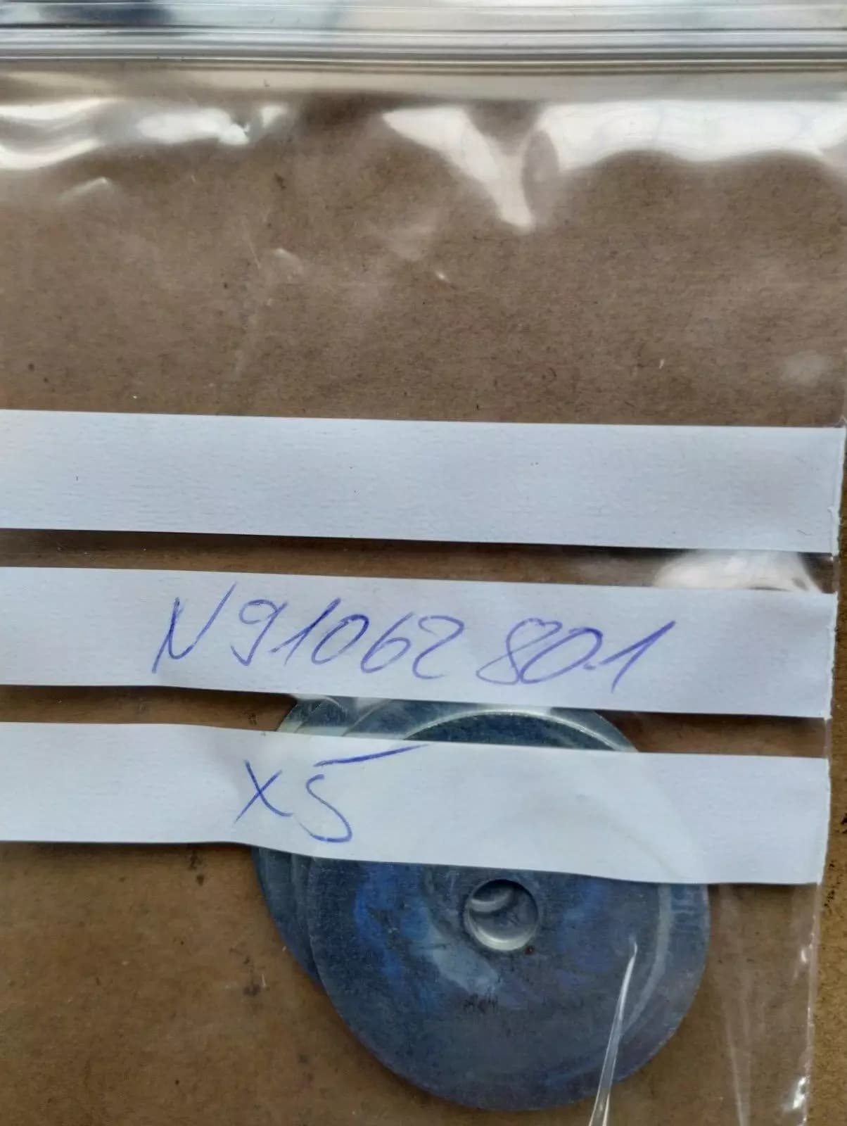 ORIGINAL VW GROUP PARTS, WASHER 5 PCS Nr: N91062801