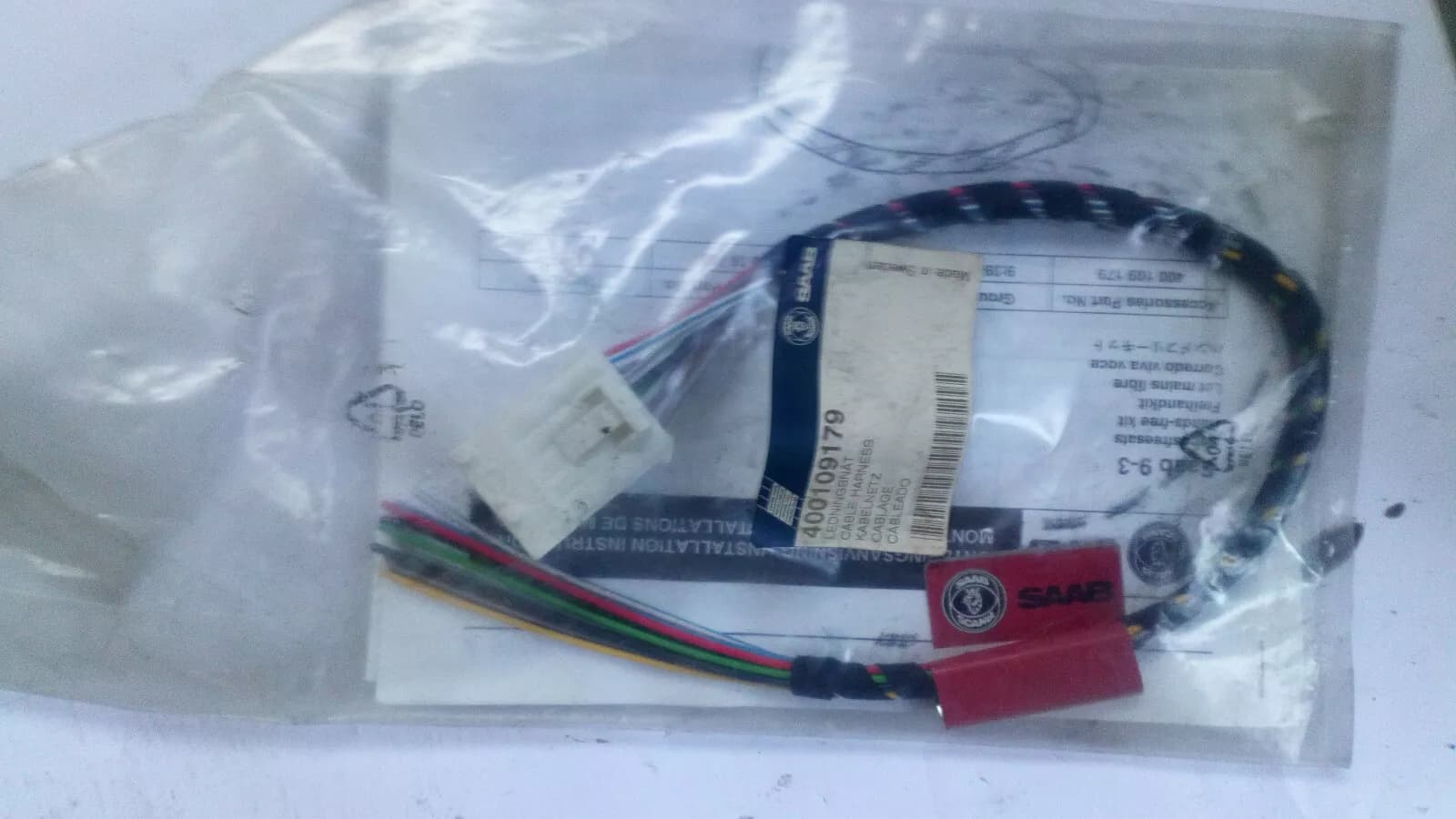 SAAB 9-3 (1998-2000) Wiring Harness, Hands-free no:400109179